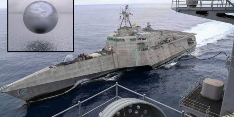 This Is Not Fake: USS NAVY Omaha’s Captured Footage Shows Spherical UFO Flying Around Before Diving Into Sea