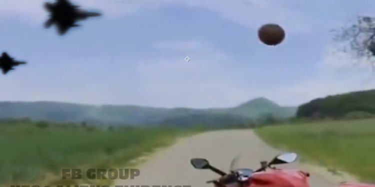 Rider Witnesses and Records Dramatic UFO Pursuit by Military Fighter Planes