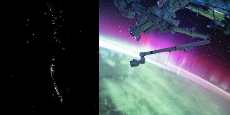 The International Space Station films a fleet of hundreds of UFOs heading towards Earth