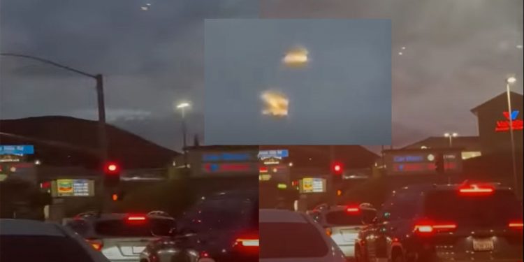 Multiple witnesses captured on video mysterious UFOs in California