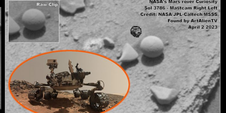Shocking photos from Mars: Exposed Wire on Rocks and Mysterious Perfect 9mm Sphere Captured by Curiosity Rover in recent days