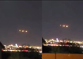 The appearance of a UFO in the night sky has left Las Vegas residents puzzled (8 News NOW LV Video)