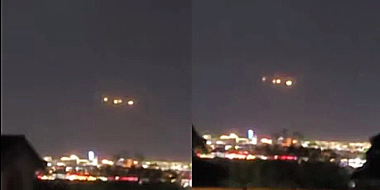 The appearance of a UFO in the night sky has left Las Vegas residents puzzled (8 News NOW LV Video)