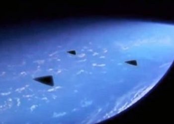 Black Mysterious Triangular UFOs Near ISS Filmed Directly by Astronaut
